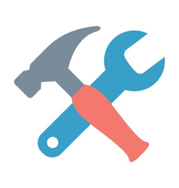 Onarım Araçları renkli vektör simgesi