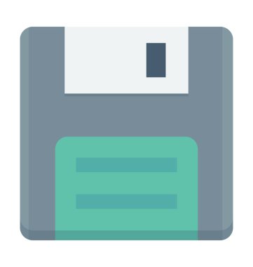 disket renkli vektör simgesi