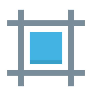 Seçim aracı renkli vektör simgesi