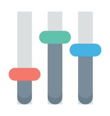 Ayar renkli vektör simgesi