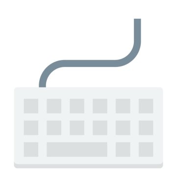 Vektör simge renkli klavye