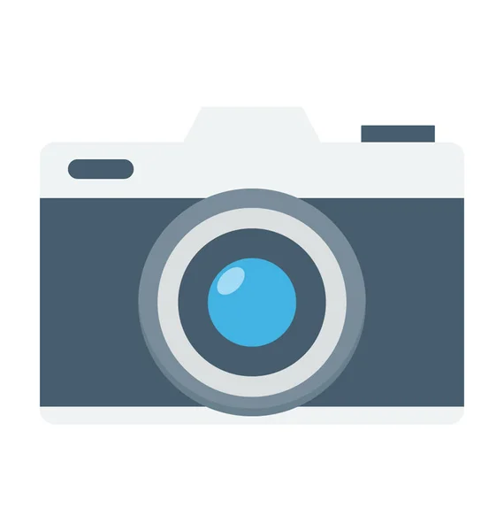 Camera Colored Vector Icon — Stock Vector