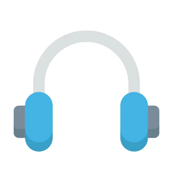 Ikona Wektor Kolorowe Słuchawki — Wektor stockowy