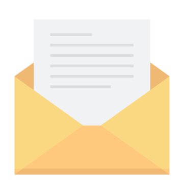 E-posta renkli vektör simgesi