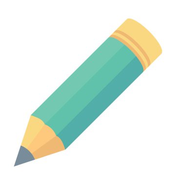 kalem renkli vektör simgesi