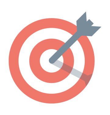 Ok renkli vektör simgesi Boğa göz