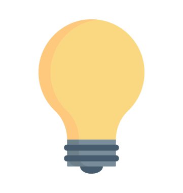 Ampul renkli vektör simgesi