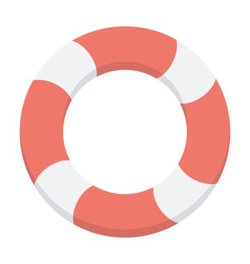 Hayat halka renkli vektör simgesi