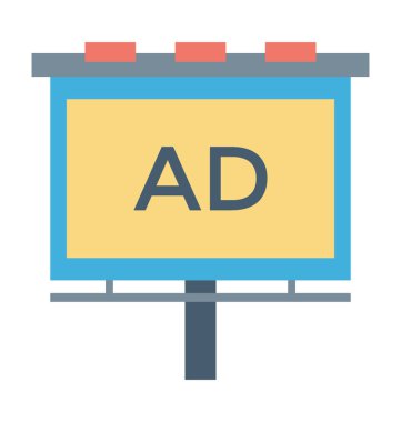 Reklam Kurulu renkli vektör simgesi