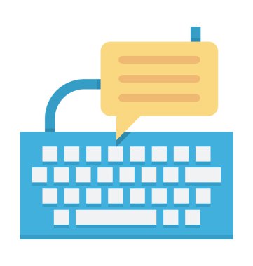 Vektör simge renkli klavye