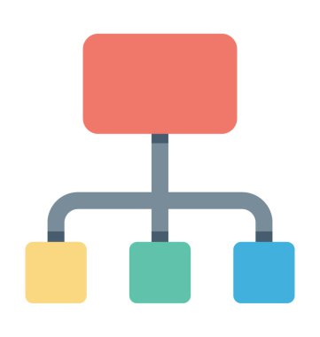 Site Haritası renkli vektör simgesi