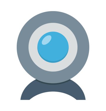 Webcam renkli vektör simgesi