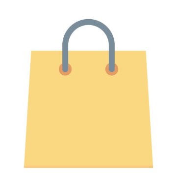 Alışveriş çantası renkli vektör simgesi