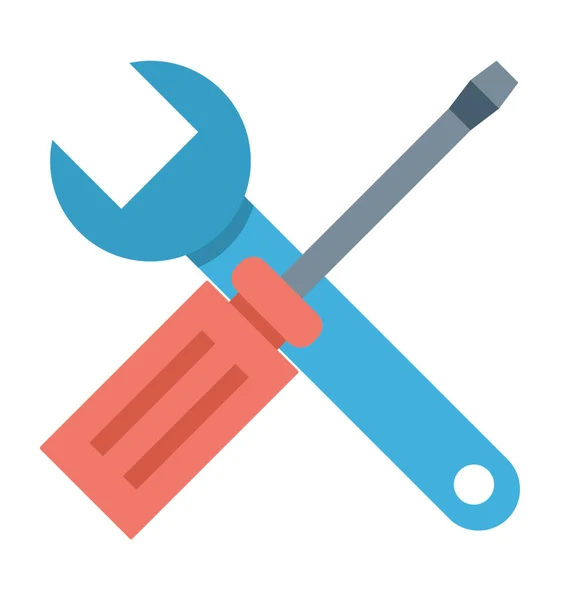 Reparatie Tools Gekleurde Vector Icon — Stockvector