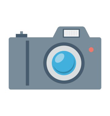 Kamera renkli vektör simgesi