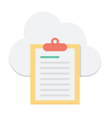 Gökyüzü Dokümanlar renkli vektör simgesi