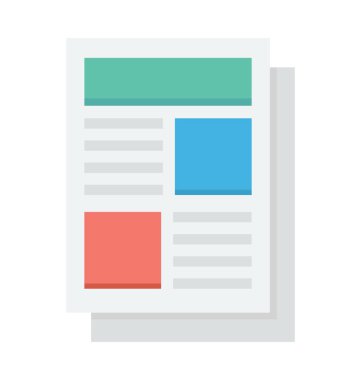 Renkli vektör simge madde