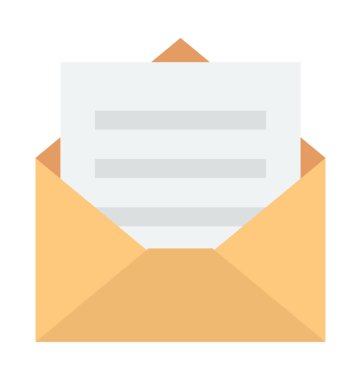 E-posta renkli vektör simgesi