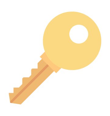 Anahtar renkli vektör simgesi