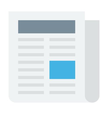 Vektör simge renkli gazete