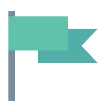 Bayrak renkli vektör simgesi