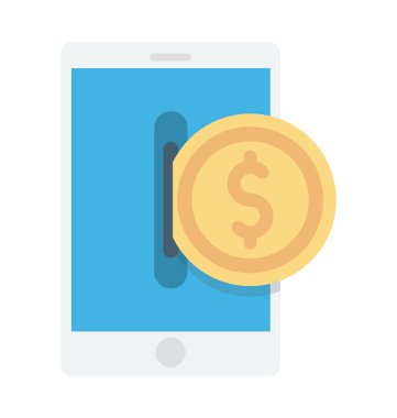 E ticaret renkli vektör simgesi