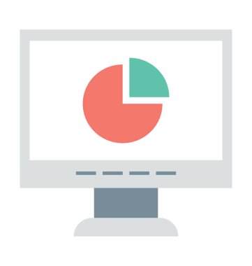 Online grafik renkli vektör simgesi