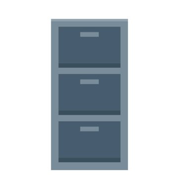 Çekmeceli renkli vektör simgesi