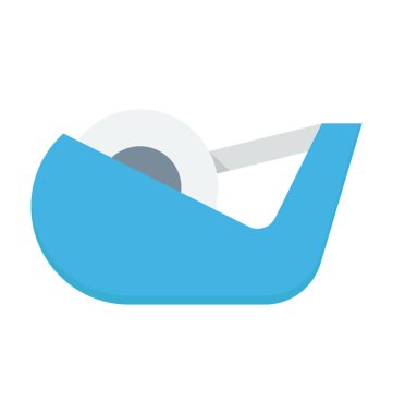 Bant dispenseri renkli vektör simgesi