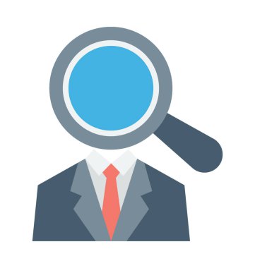 Kişi renkli vektör simge bulmak