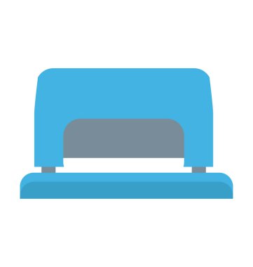 Delik yumruk renkli vektör simgesi