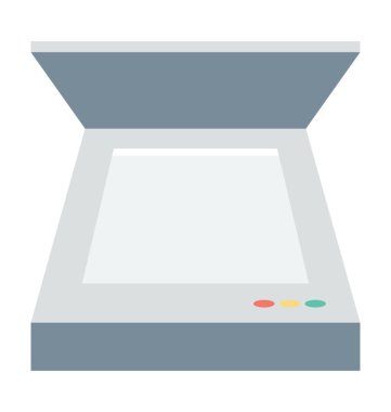 Vektör simge renkli tarayıcı