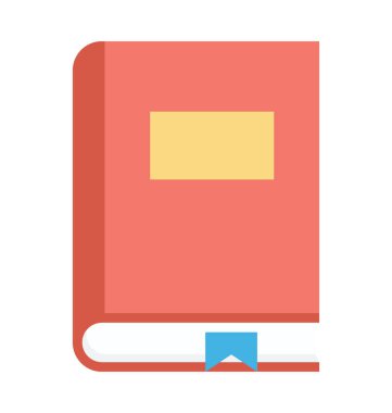 kitap renkli vektör simgesi