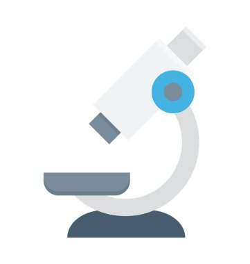 Mikroskop renkli vektör simgesi