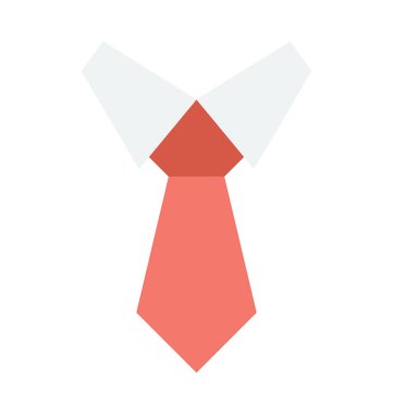 Kravat renkli vektör simgesi