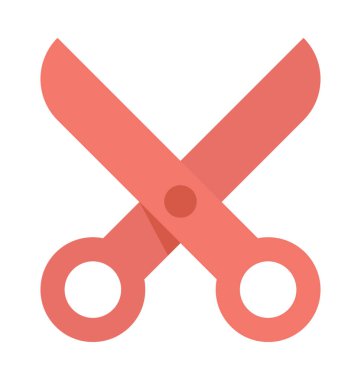 Makas renkli vektör simgesi