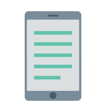 Smartphone renkli vektör simgesi