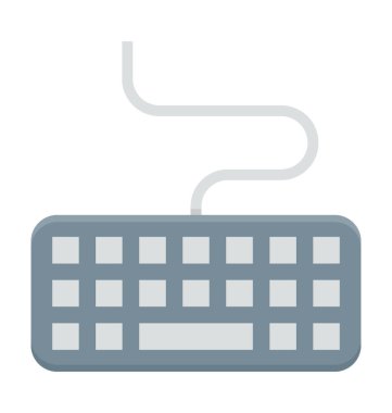 Vektör simge renkli klavye