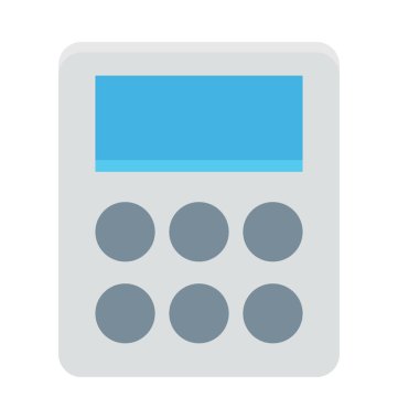 hesap makinesi renkli vektör simgesi