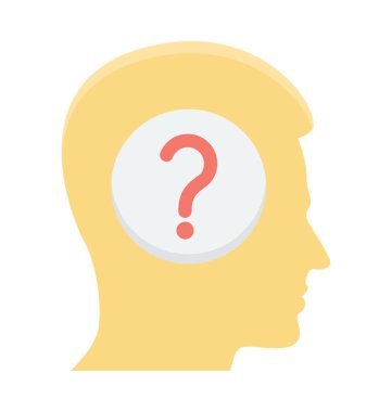 Beyin fırtınası renkli vektör simgesi