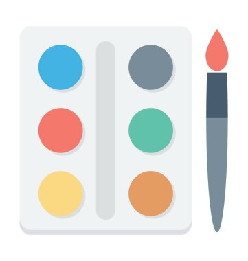 Resim renkli vektör simgesi