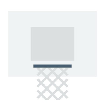 Basketbol Hoop renkli vektör simgesi