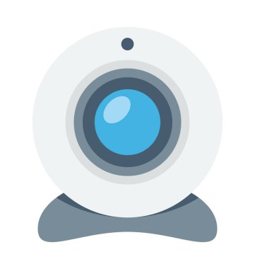 Webcam renkli vektör simgesi
