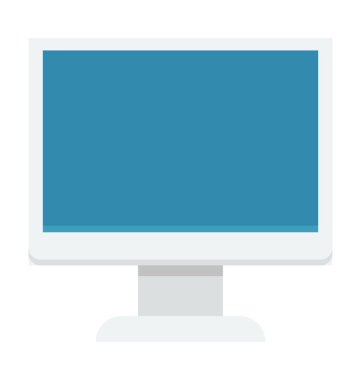 Monitör renkli vektör simgesi