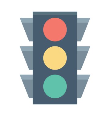 Trafik ışıkları renkli vektör simgesi