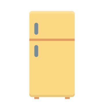Buzdolabı renkli vektör simgesi
