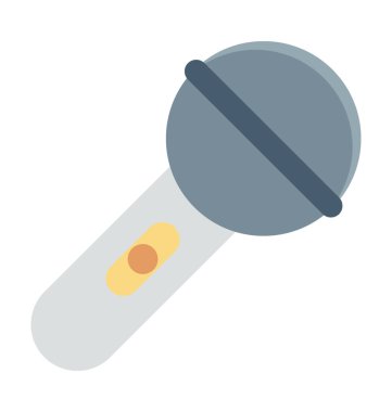 Mikrofon renkli vektör simgesi