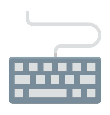 Vektör simge renkli klavye