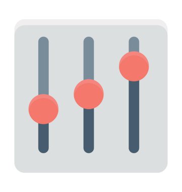 Equalizer'ı renkli vektör simgesi