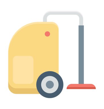 Elektrikli süpürge renkli vektör simgesi